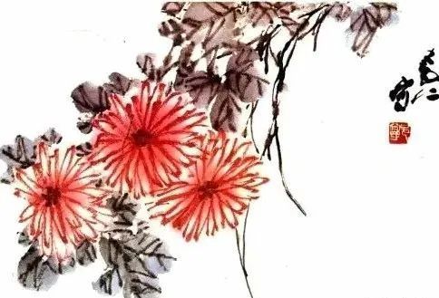 书画联盟丨写意菊花的各种画法示范