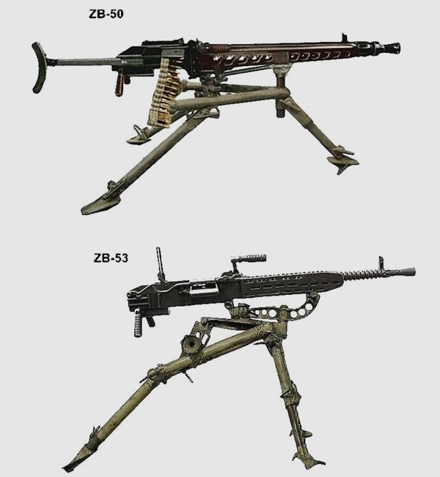 外形和mg42很相似的捷克zb50机枪却早了10年问世