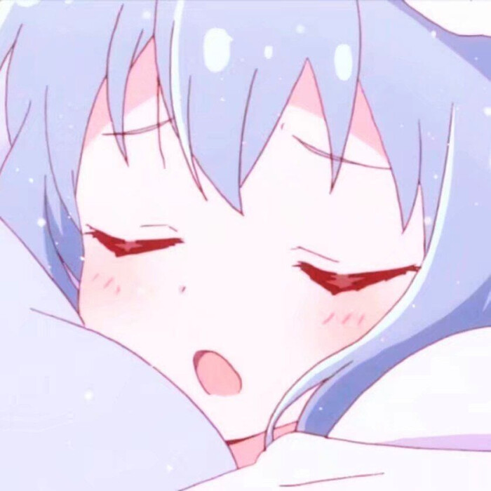 蓝色温柔动漫女头