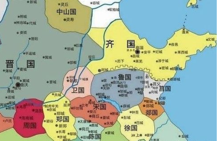 图丨春秋战国时期地图
