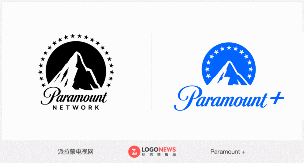 「paramount  」的字体则与派拉蒙电视网和影业的字体一致.