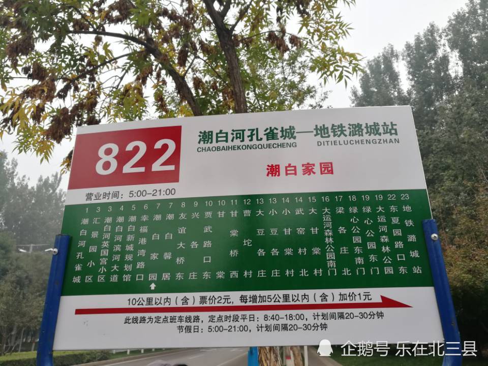 连接廊坊北三县与北京地铁站的两班公交车新增站点:822路,910路