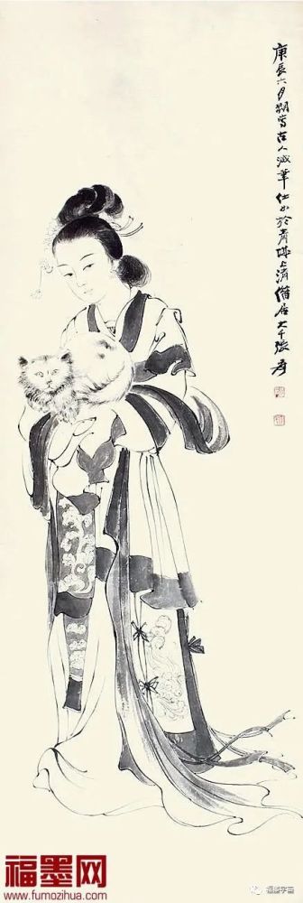 张大千爱"美女",用东方之笔画东方美人,张大千笔下的美人画