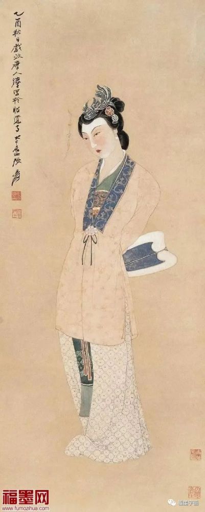 张大千爱"美女",用东方之笔画东方美人,张大千笔下的美人画