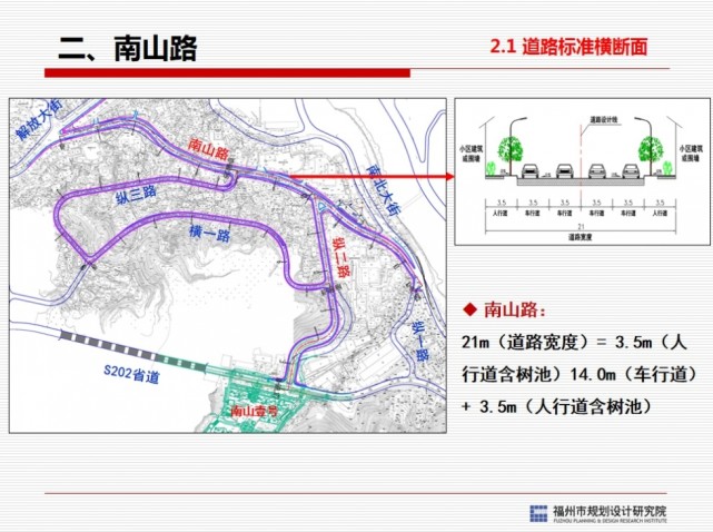 起点位于南山路(精神病院)交叉口,终点位于s202省道交叉口(南山壹号