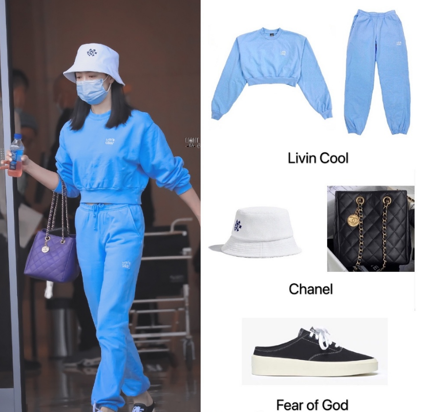 livin cool 运动套装   chanel 渔夫帽   fear of god 运动鞋