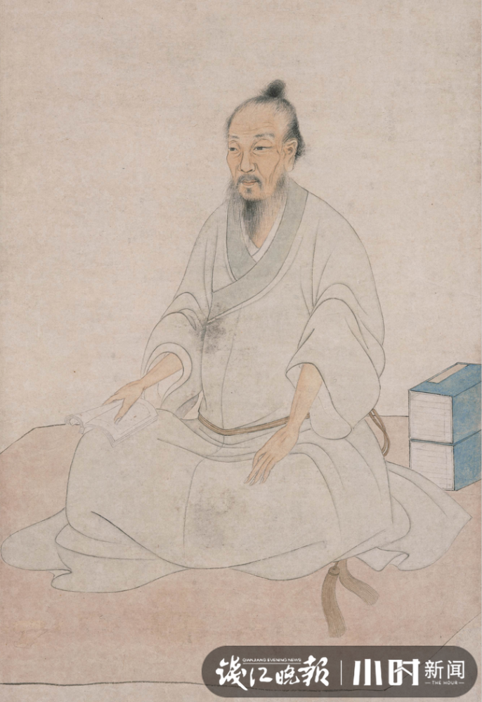 弟子蔡世新画的王阳明像 上海博物馆 藏