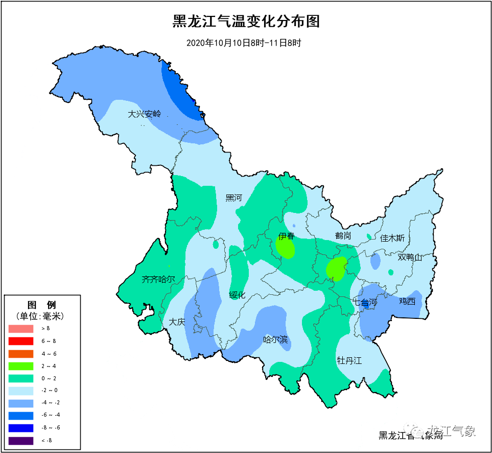 黑龙江大部地区最低气温降至0℃以下!