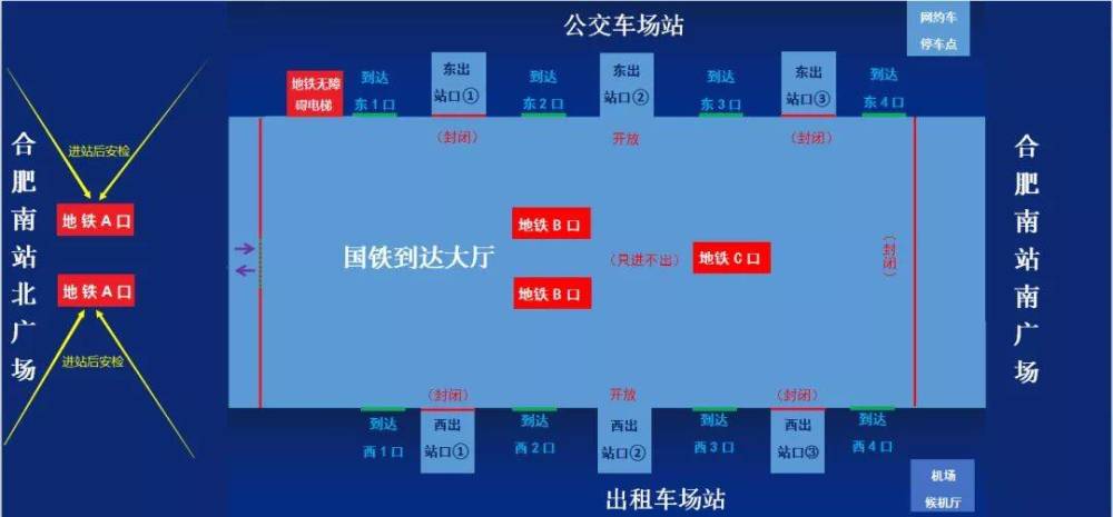 轨道交通1号线合肥南站优化疫期间换乘安检