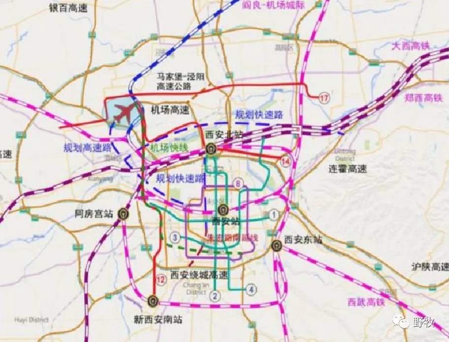 大西安西咸新区最新地铁规划官方流露