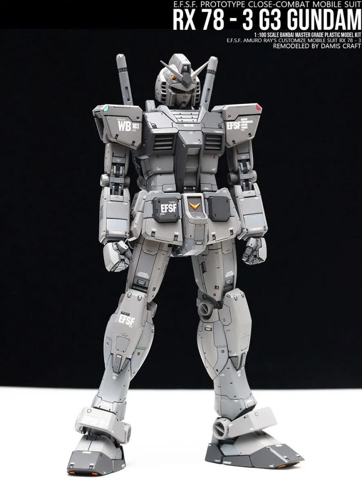 细节表现强到爆,1/100 rx-78-2改g3