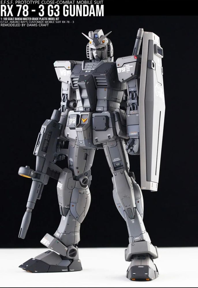 细节表现强到爆,1/100 rx-78-2改g3