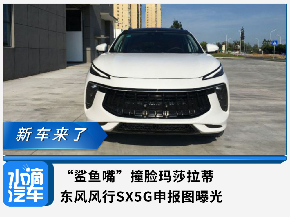 "鲨鱼嘴"撞脸玛莎拉蒂,东风风行sx5g申报图曝光