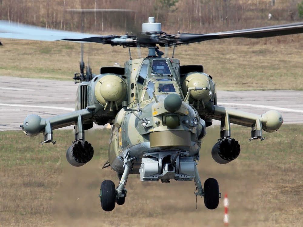 俄罗斯量产米-28nm武装直升机,携带新型智能武器,配备