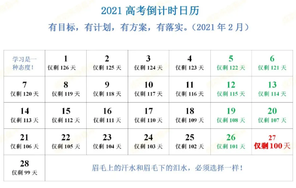 赶紧收好2021高考每月大事时间表一览高三生备考必备