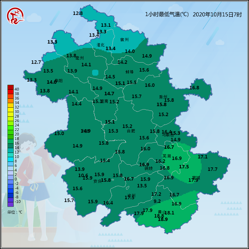 冷空气来袭 安徽开启降雨降温模式周末早晨最低气温降