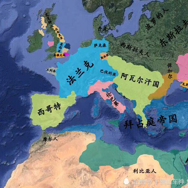 在王国巅峰时期,曾将今天的西班牙和葡萄牙都至于其版图之中