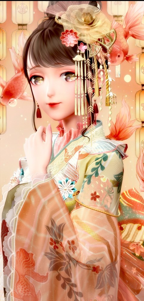 闪耀暖暖烟花祭,金鱼和服绝美,没有金鱼套照看烟花,盘点绝美和服