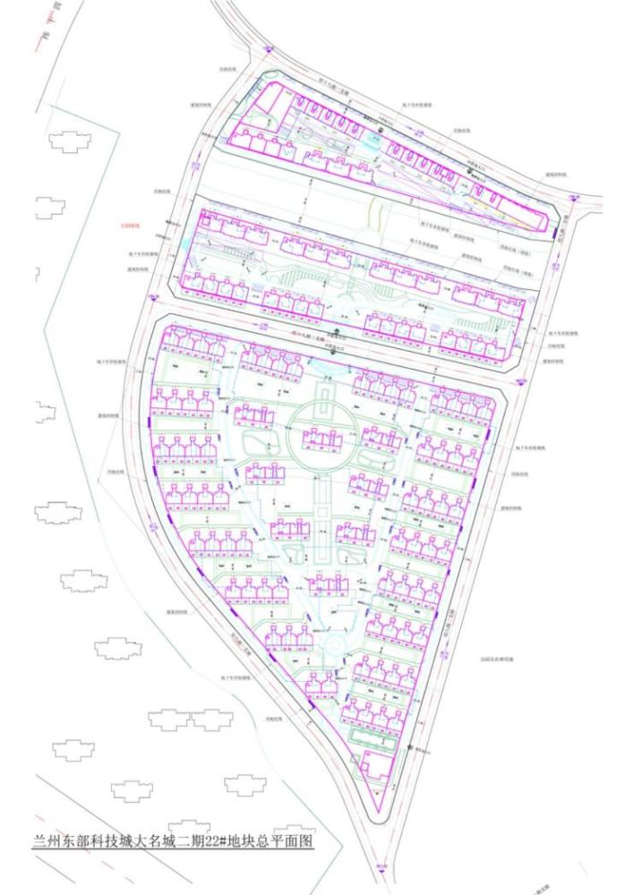 共41栋楼,大名城二期22#地块建设总平面图公示