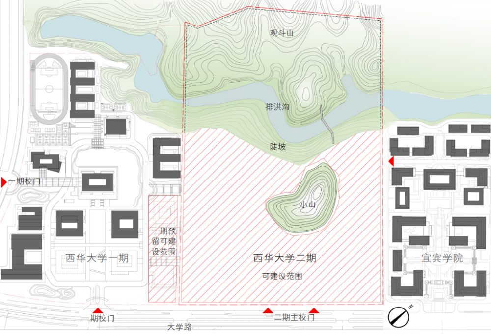 满足10000名学生入学!西华大学宜宾校区二期规划出炉!