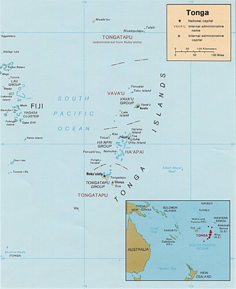 汤加地图