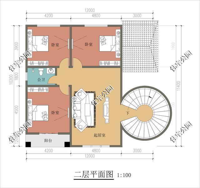 农村建别墅,宽12米长11米,怎么设计好?