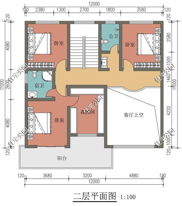 农村建别墅,宽12米长11米,怎么设计好?