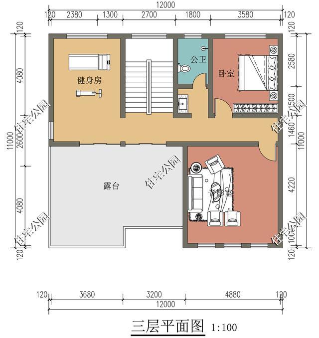 农村建别墅,宽12米长11米,怎么设计好?