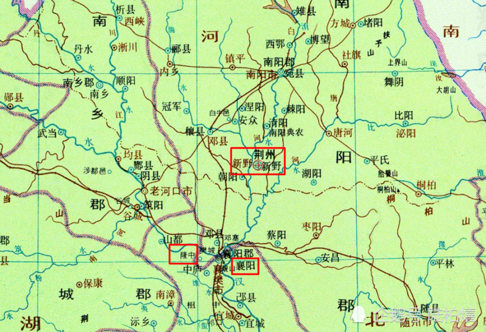 新野和襄阳地图