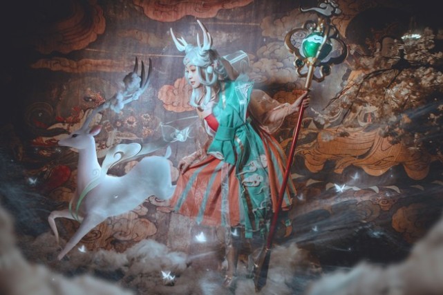 《王者荣耀》cosplay正片图赏遇见神鹿,瑶|王者荣耀|cosplay