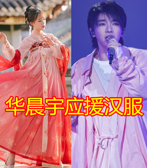 明星应援汉服,肖战,王俊凯,王源,易烊千玺,看到华晨宇:想要同款啊