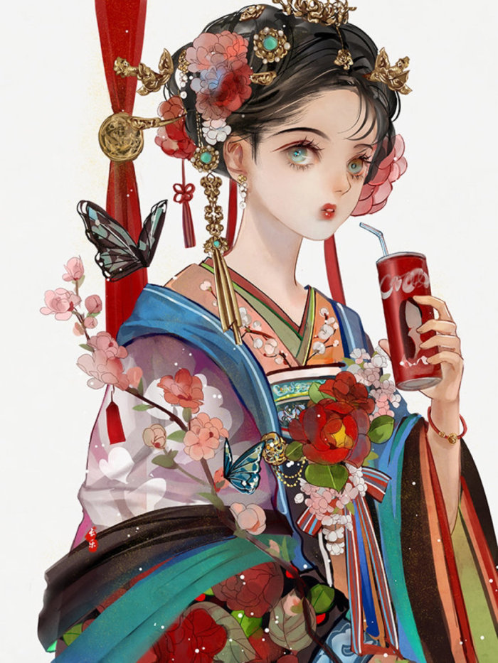 华丽风格的古风插画画师长乐的一组作品