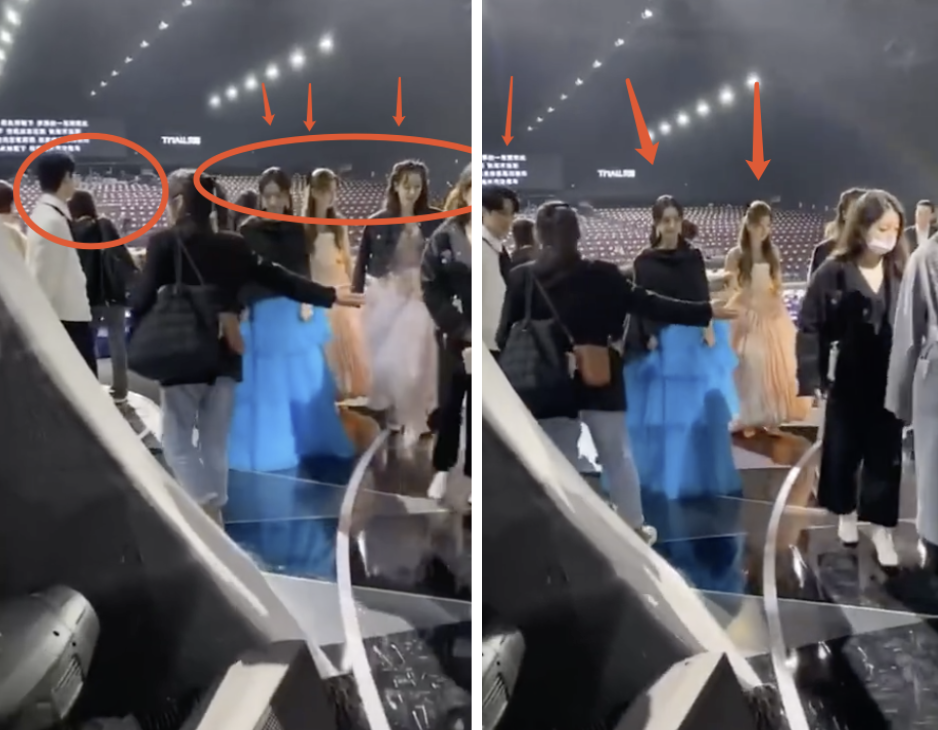 金鹰奖颁奖典礼:赵丽颖宋茜虞书欣同台彩排,王一博的站位很贴心
