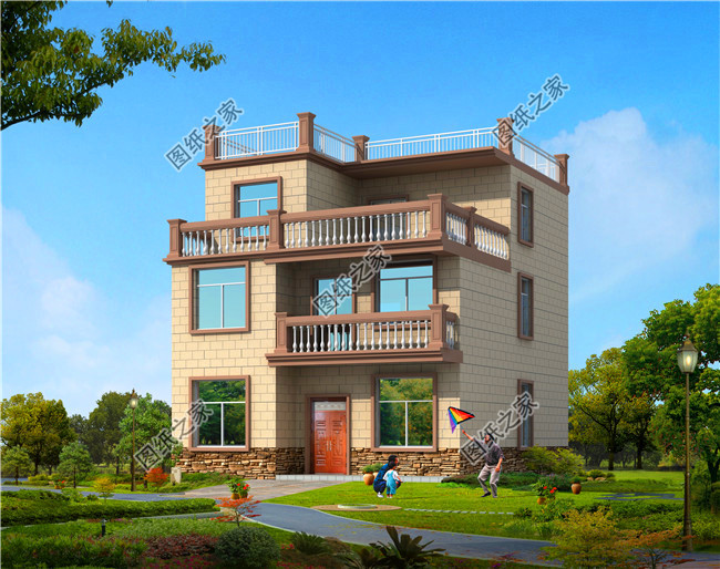 10x12三层自建房设计图,自建房10x12米布局图片 农村10x12米三层自建房设计图给你备好了,是土豪的点进来