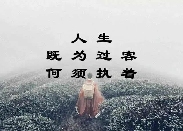 世间三千事,烦恼在人心,人生本过客,何必惹尘埃.