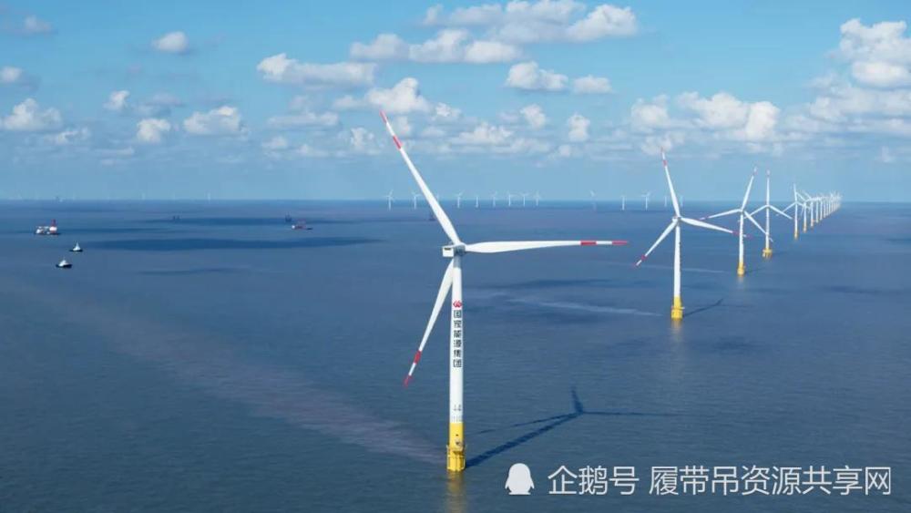 东台海上风电场正在运行的风机