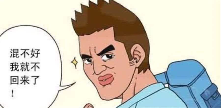 搞笑:有志小伙外出打拼,混不好就不回家了?