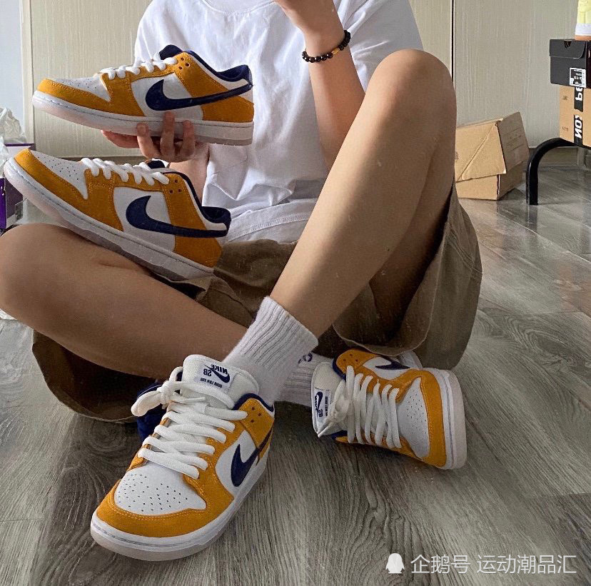 nike sb dunk low 紫金湖人 王一博同款