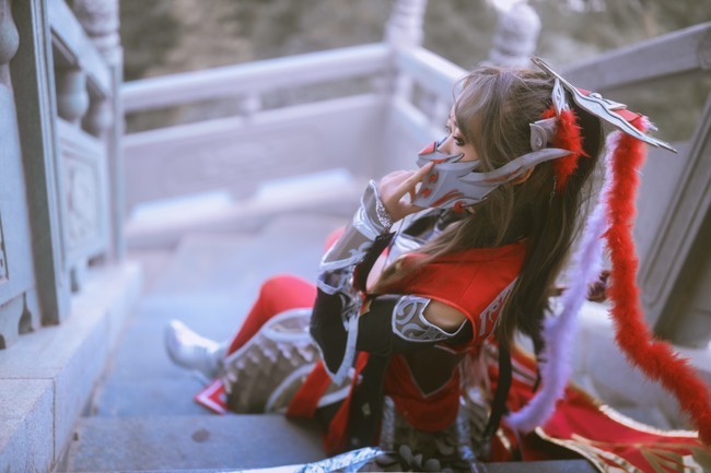 cos:剑网三,天策雪河军娘