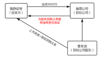 强静延(投资方,瀚霖公司(目标公司,曹务波(目标公司股东)约定了基于