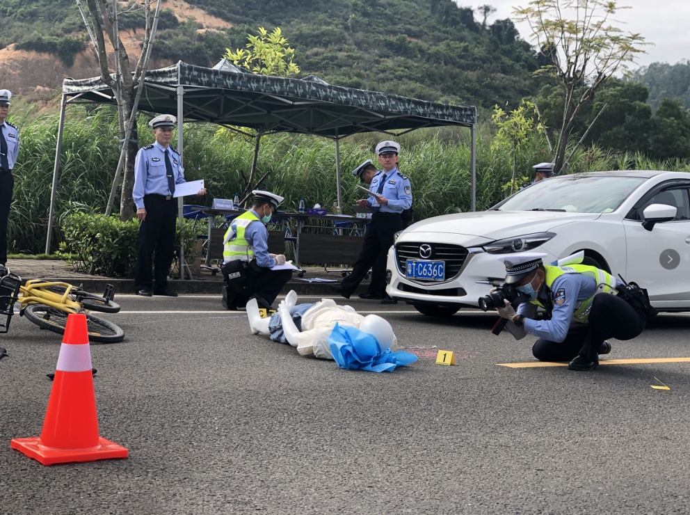 道路交通事故现场勘查大比武!广东交警齐齐亮绝活!