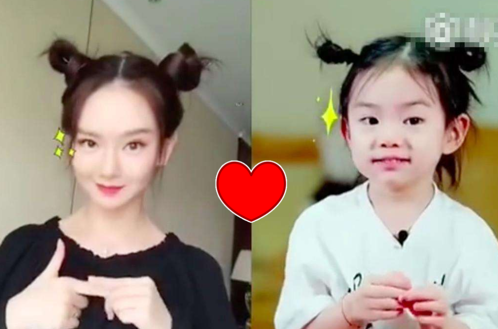 其实小lucky不光容貌上与戚薇一模一样, 就连爱好也都差不多哦.