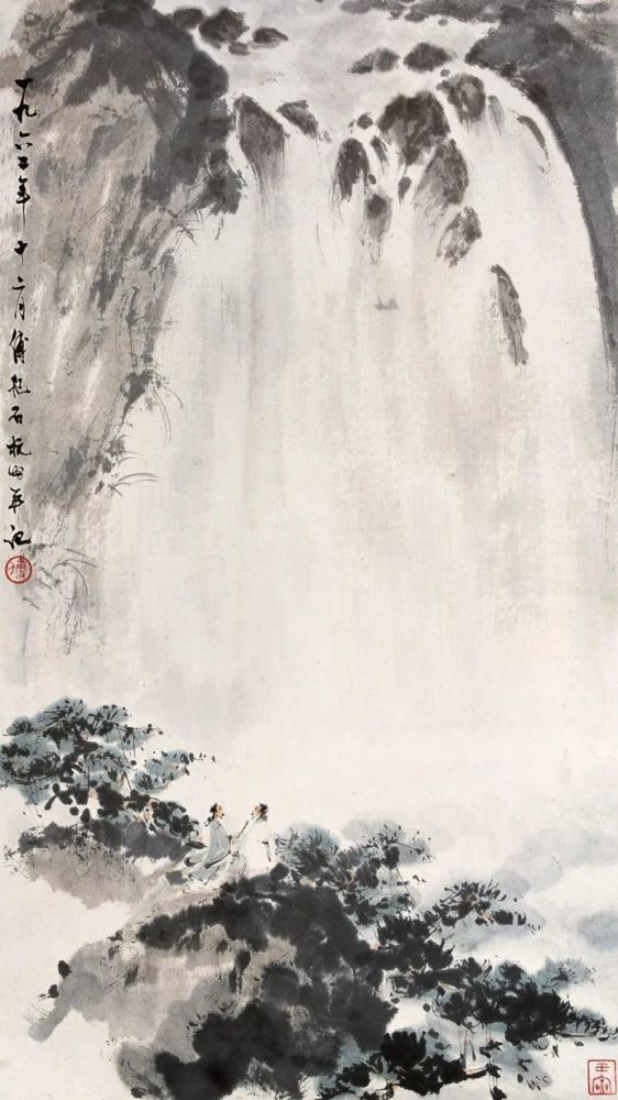 国画大师傅抱石精品山水画100幅
