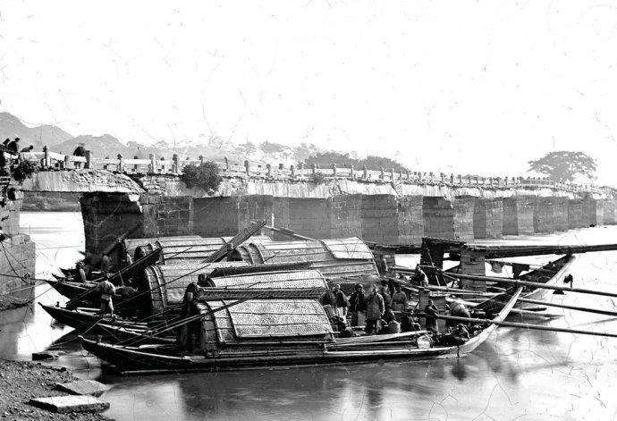 1870年的福州老照片早期的万寿桥金山寺涌泉寺真实影像