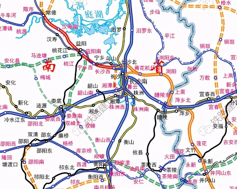 湖南2020版高铁规划:线路分布均衡,枢纽众多