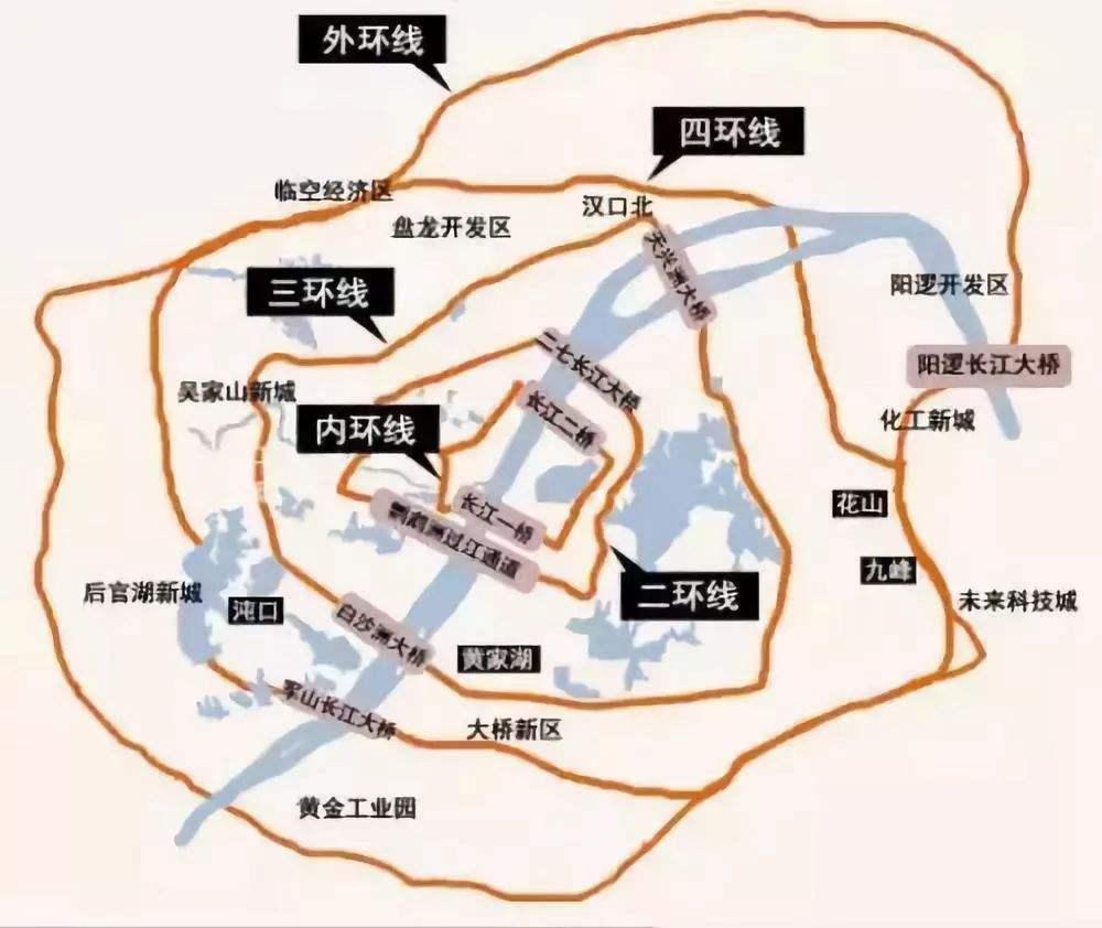 武汉四环线将改成三环,东西湖,沌口,江夏,盘龙城部分划入三环_腾讯