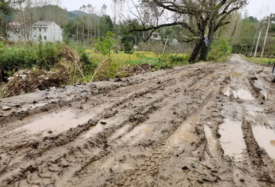 洛南网友爆料:为啥村里的泥泞道路没有硬化?是什么原因?