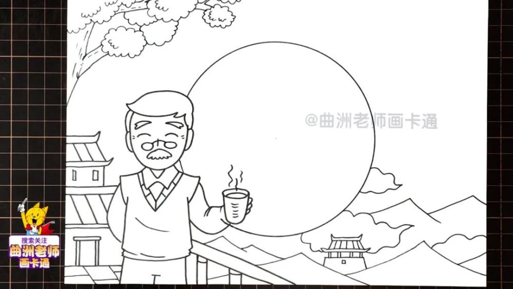 简笔画 手绘 线稿 1000_563