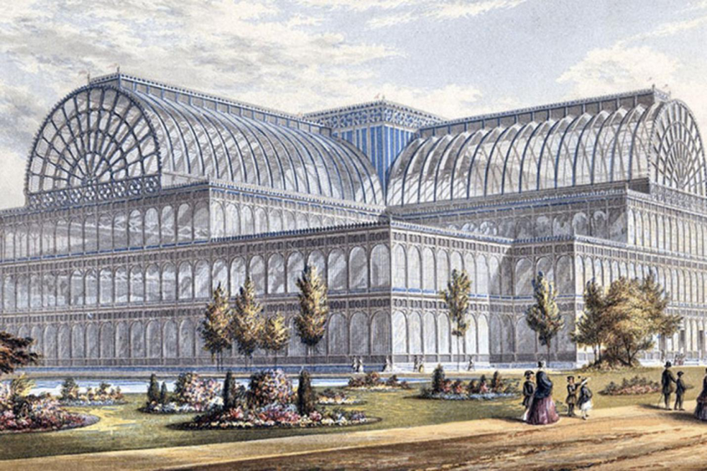 伦敦水晶宫是划时代的,可惜在1936年毁于大火