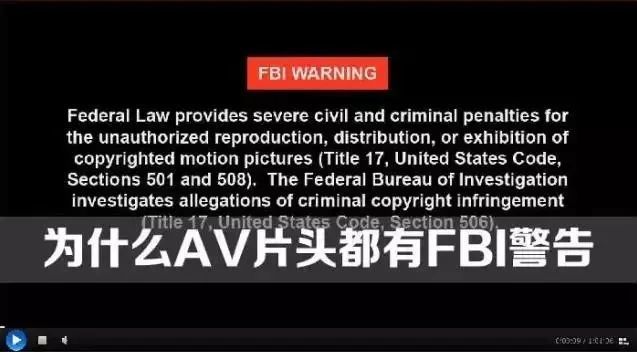 【小知识】"fbi warning",到底是什么意思?